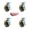 Service Caster 6 Inch High Temp Phenolic Swivel Caster Set with Roller Bearings and Brakes SCC SCC-30CS620-PHRHT-TLB-4 - alternate 4